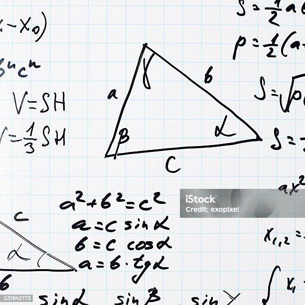 Trigona's Math Trigonometry Math Equations And Formulas Stock Photo - Download Image ...