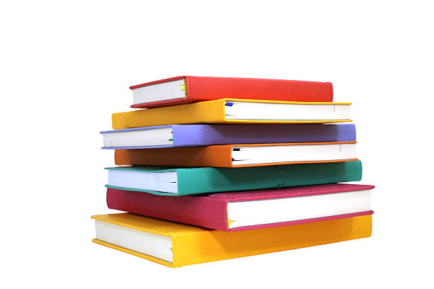 istock pile of notebooks- isolated on white with clipping path 531842891