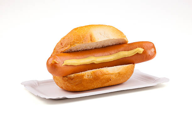 salchichas, deutsche bockwurst alemán - sausage knackwurst food bratwurst fotografías e imágenes de stock