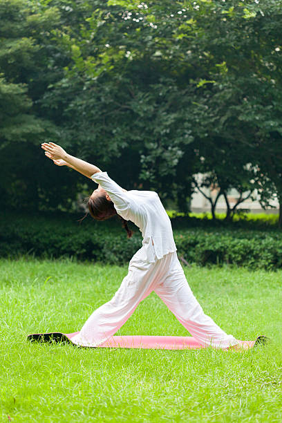 istock Young sport girl do yoga 531844559