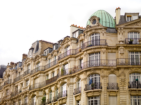 Details of an Haussmann Facade in Paris