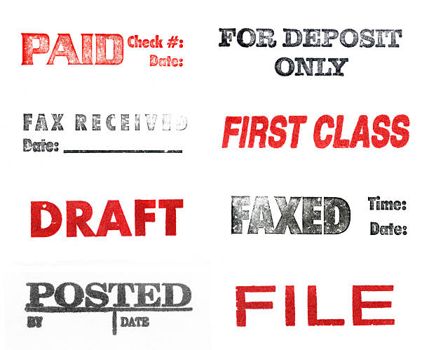Office stamps set Office stamps set on white background rubber stamp photos stock pictures, royalty-free photos & images