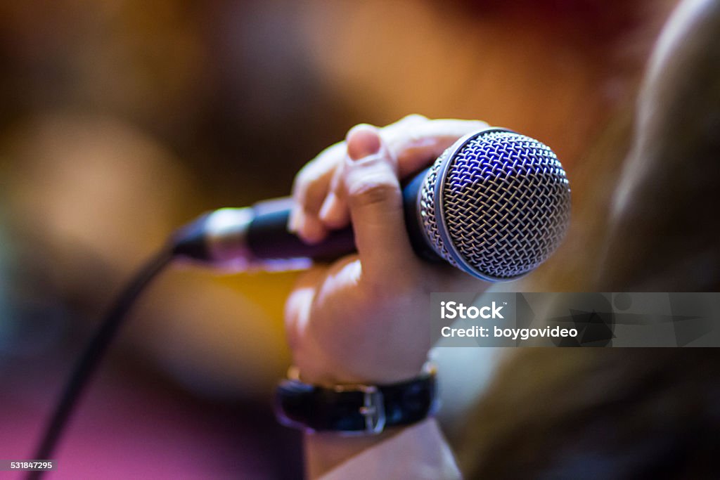 Mikrofon - Lizenzfrei Gesangskunst Stock-Foto