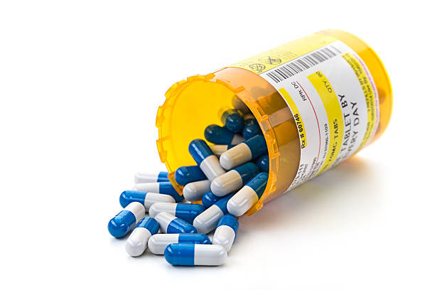 istock Prescription Medication in Orange Pill Bottles 531848093