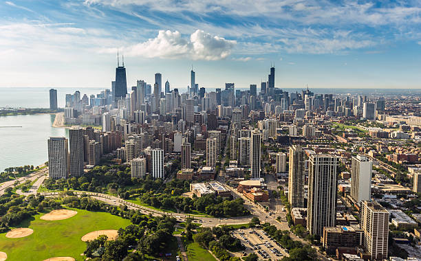 istock Chicago Skyline aerial view with downtown skyscrapers 531850860