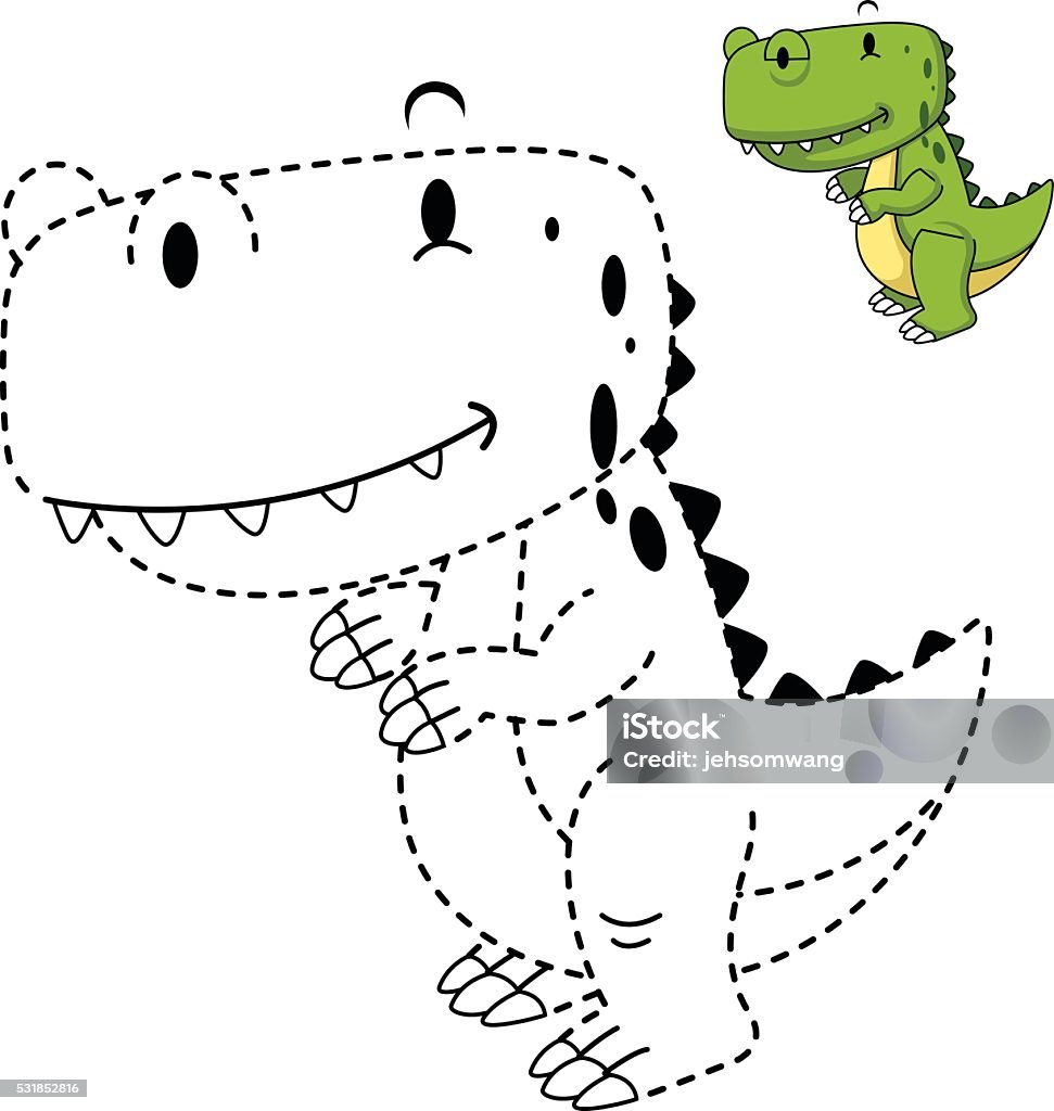 Vetores de Ilustração De Jogos Educativos Para Crianças E Livro De  Colorirdino e mais imagens de Dinossauro - iStock