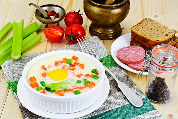 istock Healthy and Diet Food: Scrambled Eggs with Vegetables 531855786