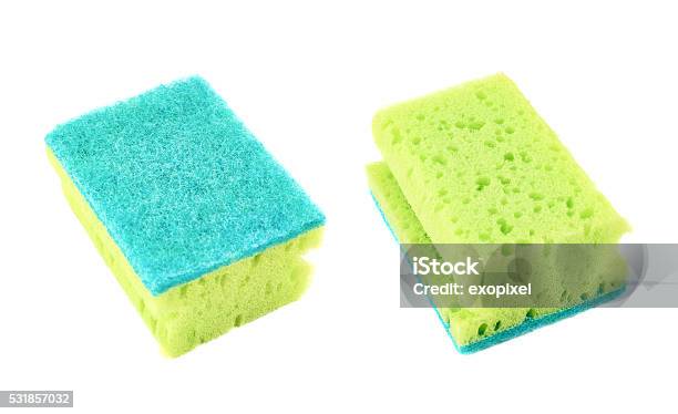 Sponge Side Kitchen Sponge Front And Back View Stock Photo - Download Image Now ...