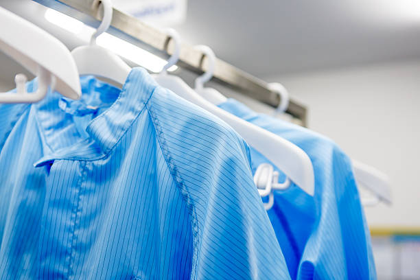 istock Clean room dress for factory 531858880