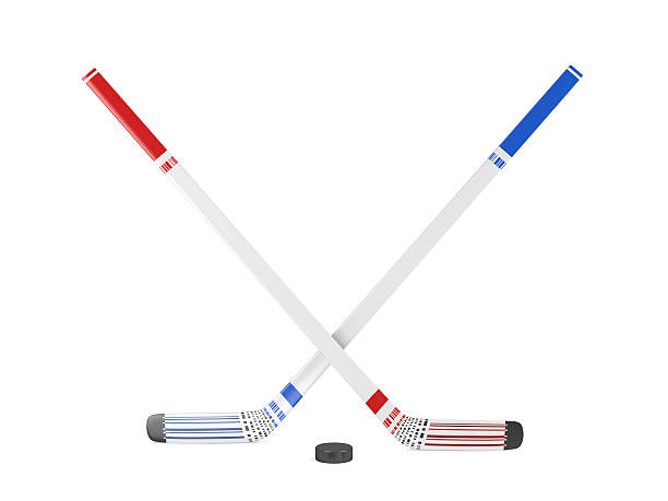 istock Ice hockey sticks and puck 531860704