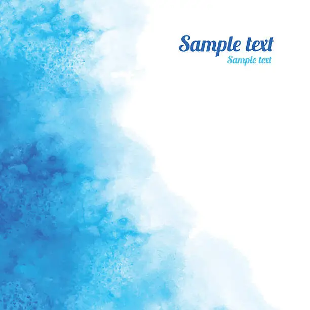 Vector illustration of Watercolor blue angle background texture