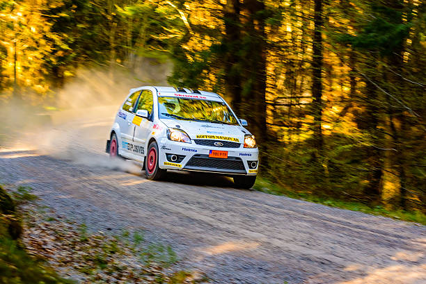LIMASSOL, CYPRUS - NOVEMBER 7: Driver Nasser Al-Attiyah (qa) and co-driver Giovanni Bernacchini (i) driving Ford Fiesta S2000 During Rally Cyprus event at Love Cyprus Golden Stage on November 7, 2010 in Limassol, Cyprus.