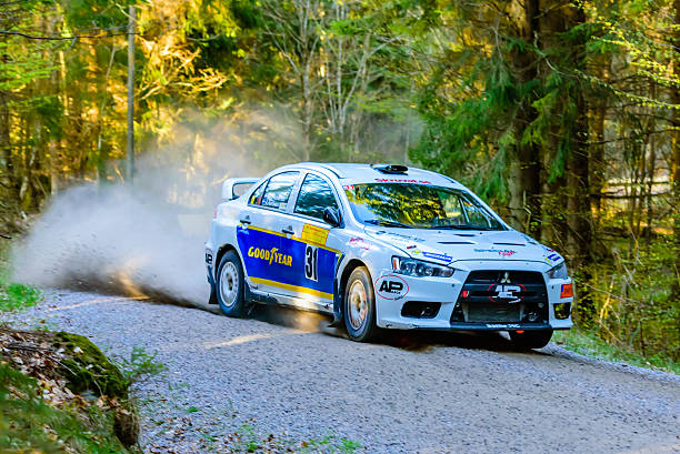 Uncontrolled skid on a country road