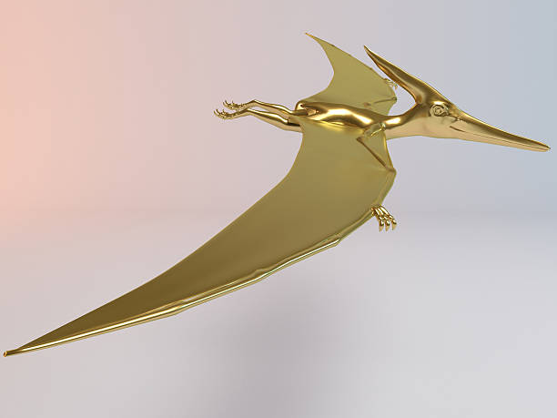 istock golden 3d animal dino, dinosaur 531864268