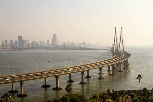 bandra worli mare link - mumbai foto e immagini stock