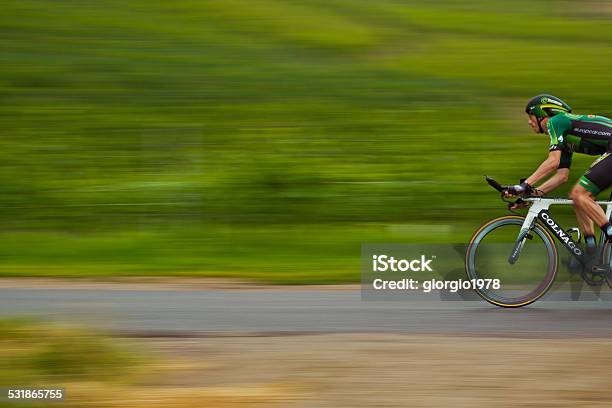 Time Trial Giro Ditalia 2014 Barbaresco Barolo Stock Photo - Download Image Now - 2014, 2015, Aerodynamic