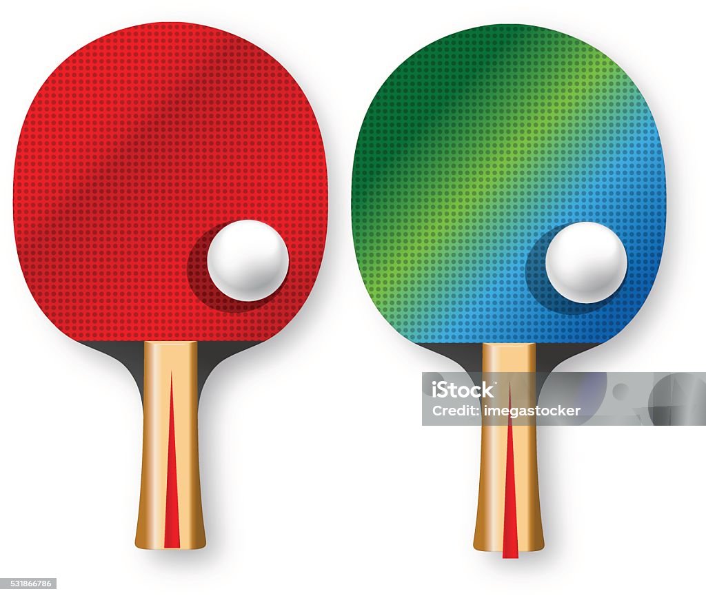 Table Tennis Racket 2 Two Rackets For Table Tennis Stock Illustration - Download Image Now ...