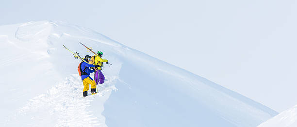istock Male skiers walking in snow 531867712