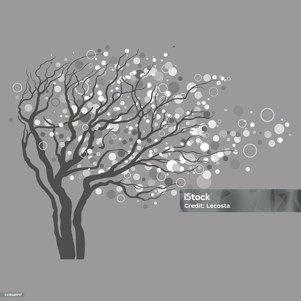 Tree Vector Light Vector Tree With Light Bubbles Stock Illustration - Download Image Now ...