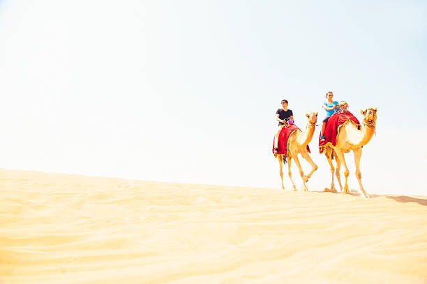 istock tourists riding through the desert 531869173