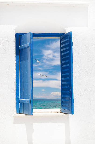 istock Seagulls flying on beautiful blue sky and clouds 531869650