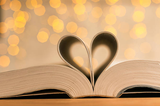 istock book page curved heart with flares 531883255