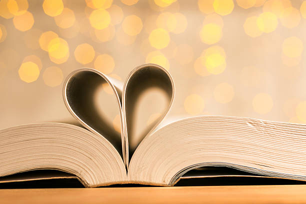 istock book page curved heart with flares 531883257