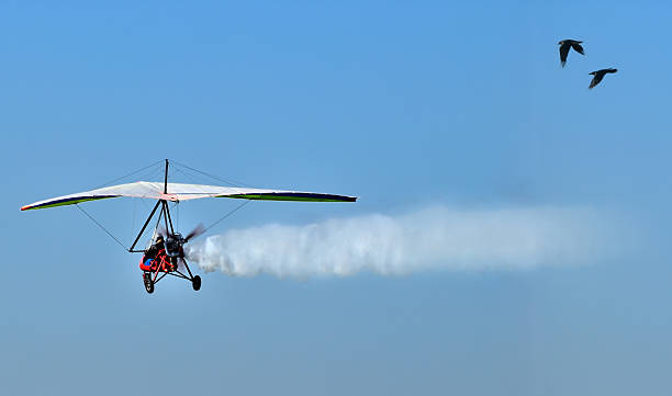 전동 행글라이더 - extreme sports air sport recreational pursuit ultralight 뉴스 사진 이미지