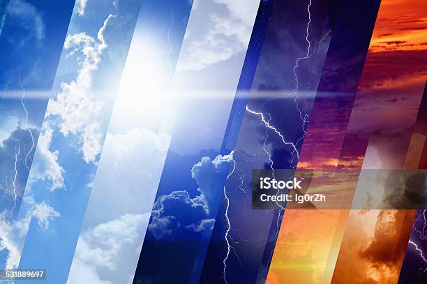 Weather Forecast Concept Stock Photo - Download Image Now - Weather, Meteorology, Rain