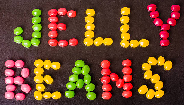 istock Jelly Beans sign on black 531900801