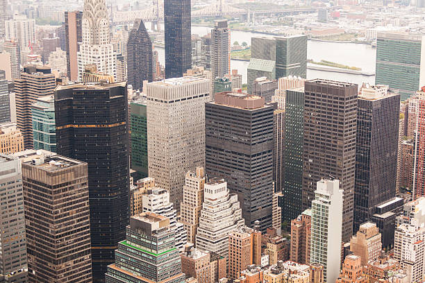 istock New York Aerial View on a Cloudy Day 531902289