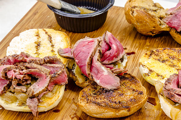 istock Toasted Steak and Grilled Onion Sliders 531903605