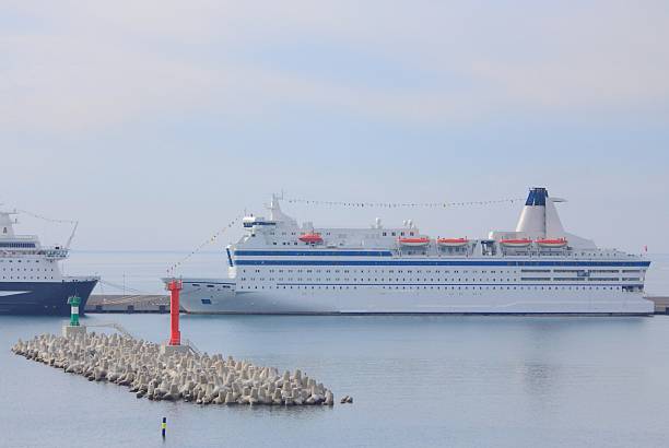 Sochi, Russia - February 14, 2014 cruise ship in harbour of Sochi, Russia