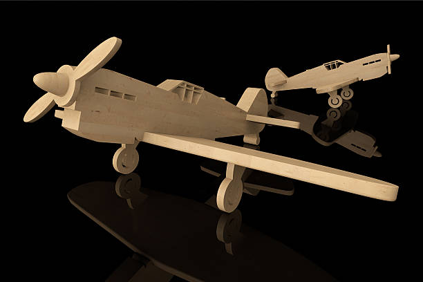 istock 3d Wooden toy airplanes 531905463