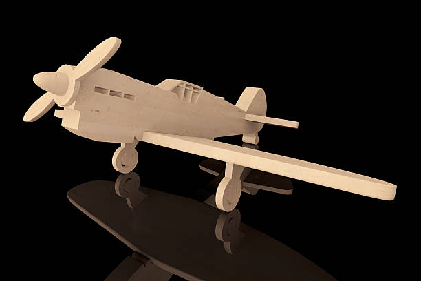 istock 3d Wooden toy airplane 531905471