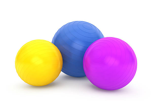 istock Three Colorful fitness balls 531906135