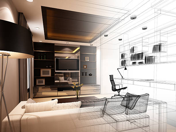 istock sketch design of interior living 531906417