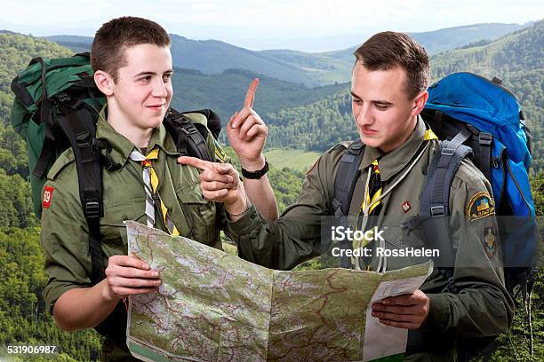 Scout Tour Stock Photo - Download Image Now - Boy Scout, Camping, Uniform