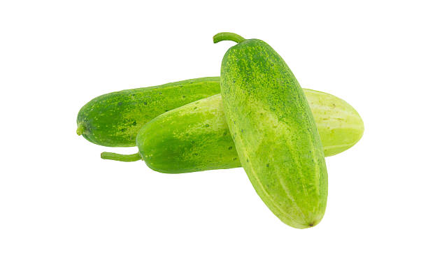 istock The green cucumbers isolated on white background 531912300