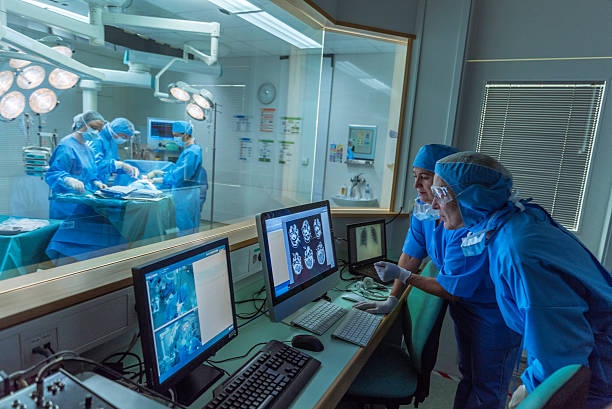 istock Doctor working in hospital's control room 531914032