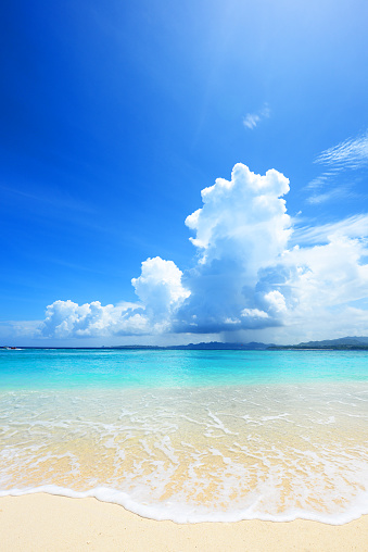 Beautiful beach in Okinawa　Japan\t