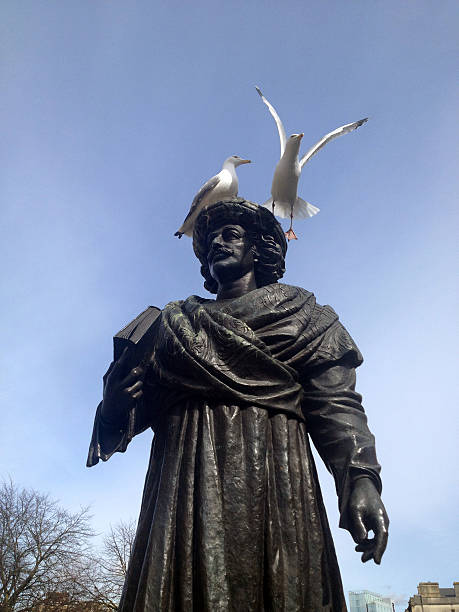 A bird in the hand is worth two in the  bush.Ststue of Karl XII in Stockholm Sweden.See also my LB: