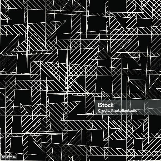 Crossed Angled Lines In A Seamless Pattern Stock Illustration ...