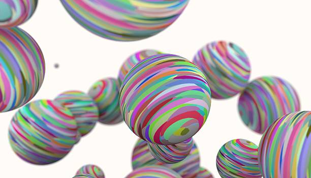 istock Large group of  orbs or spheres. 531919544