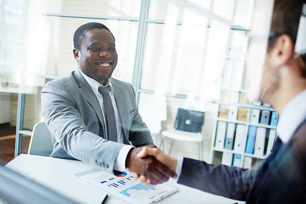 istock Greeting new colleague 531919718