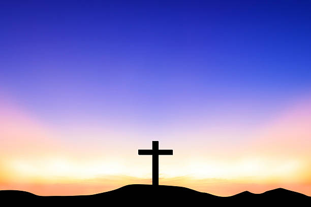 istock The cross on top a mountain 531920854