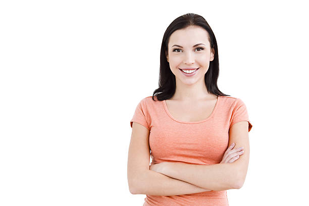 istock Beautiful young woman on white background 531921662