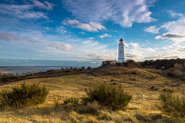 Island of Hiddensee, Germany Winter afternoon on the island of Hiddensee baltic sea stock pictures, royalty-free photos & images