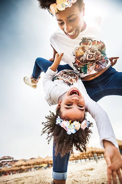 istock Mother and child play together celebrating 531922848