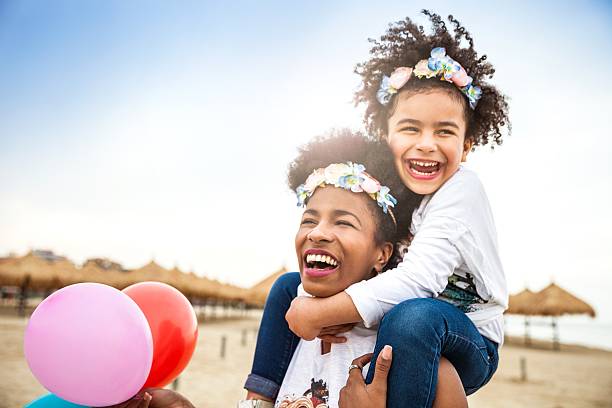 istock Mother and child play together celebrating 531923392